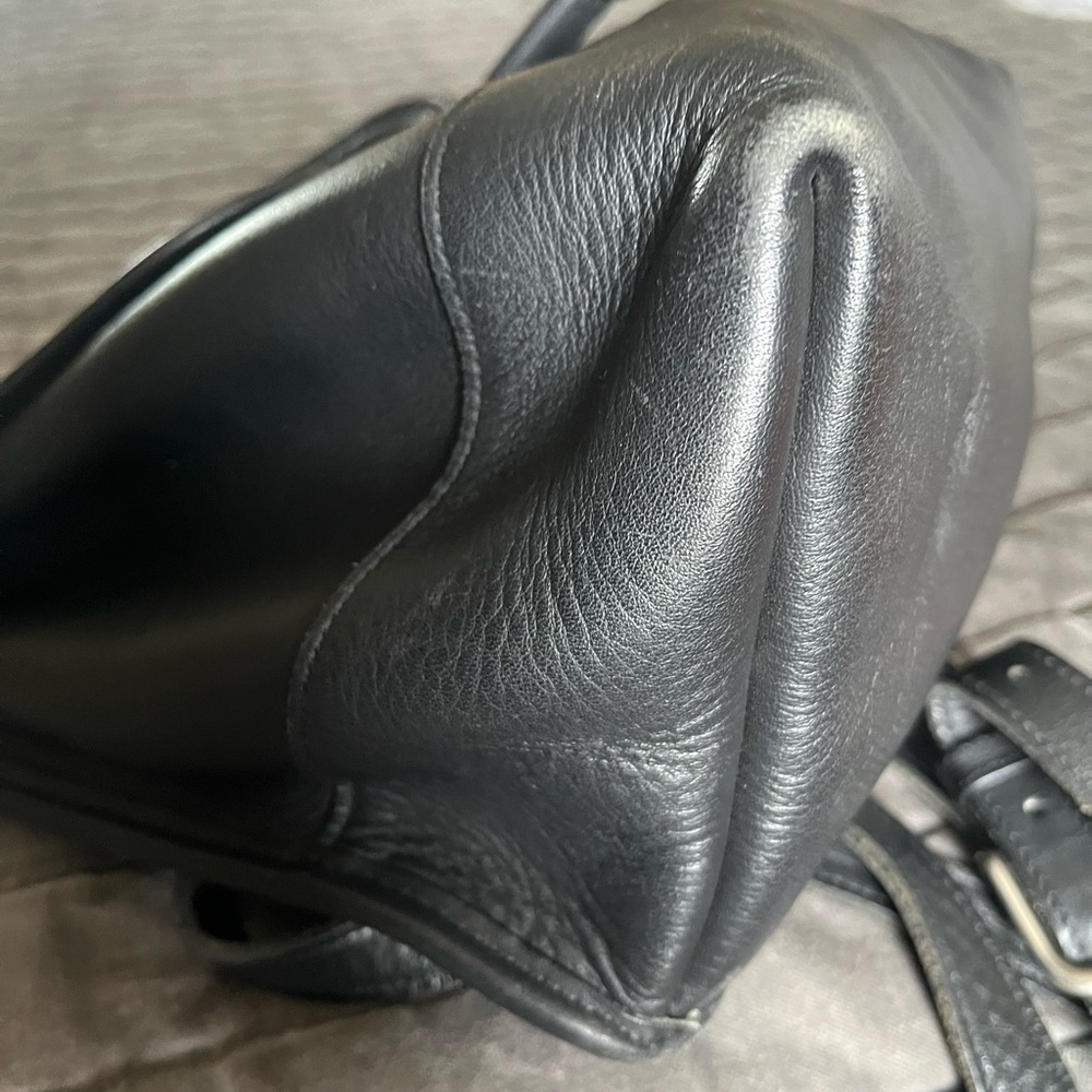 Coach Black Leather Daypack - Picture 9 of 12